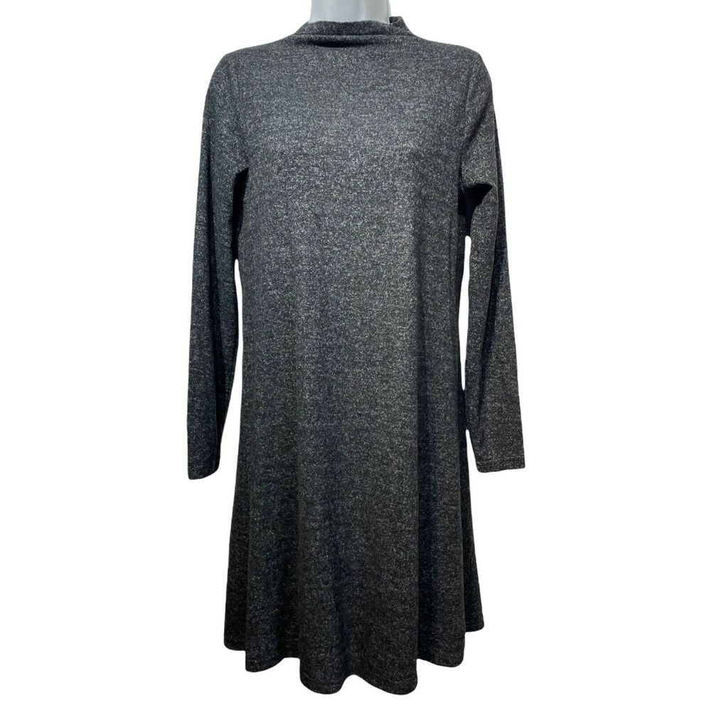 only our story long sleeve mock neck midi Dark gray Knit dress Size S